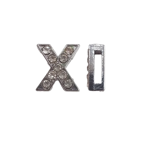 Betű köves X 12mm 1db