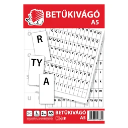 Betűkivágó Süni A/5 2db-os