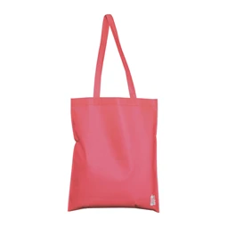 Bevásárlótáska hosszúfülű, non-woven 36x41cm, 70 g/m2, újrahasznosított műanyagból készült bordó