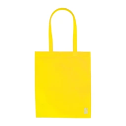 Bevásárlótáska hosszúfülű, non-woven 36x41cm, 70 g/m2, újrahasznosított műanyagból készült sárga