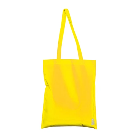 Bevásárlótáska hosszúfülű, non-woven 36x41cm, 70 g/m2, újrahasznosított műanyagból készült sárga