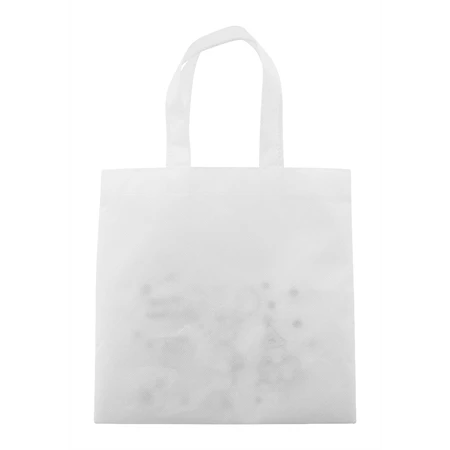 Bevásárlótáska színezhető mintával non-woven 5db zsírkrétával, 24,5x24cm karácsonyi - rénszarvas minta