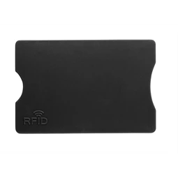 Biztonsági  kártya tok RFID védelemmel, műanyag, 6 x 0,1 x 9 cm fekete