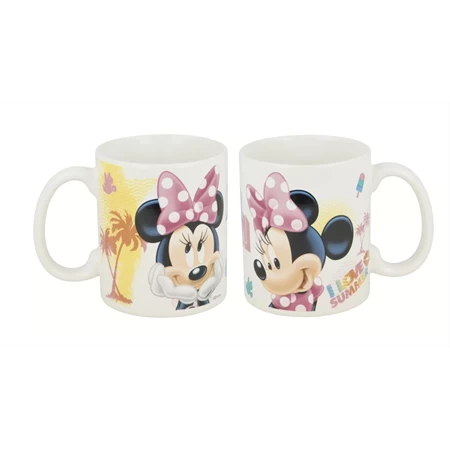 Bögre 330ml kerámia Minnie summer, fehér