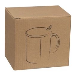 Bögre kerámia, bambusz tetővel, kiskanállal, 300ml fehér,  8,5 x 10,2 cm