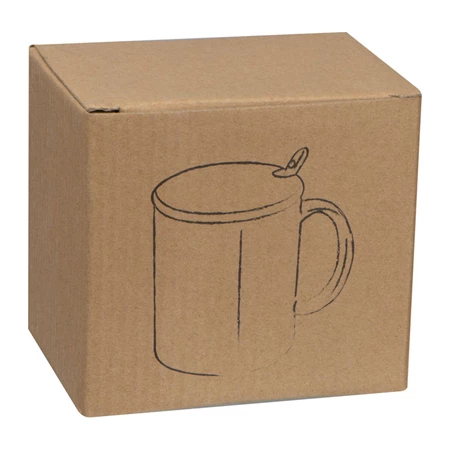 Bögre kerámia, bambusz tetővel, kiskanállal, 300ml fekete,  8,5 x 10,2 cm