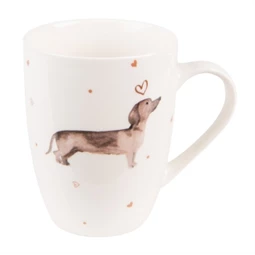 Bögre porcelán 300ml Dachshund Love