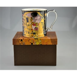 Bögre porcelán 390ml díszdobozban Klimt Kiss