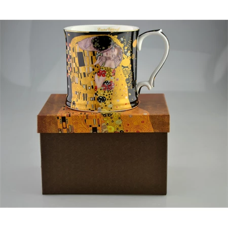 Bögre porcelán 390ml díszdobozban Klimt Kiss