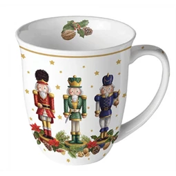 Bögre, porcelán 400ml Bearded Nutcracker, Szakállas diótörő