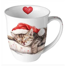Bögre, porcelán 400ml Dreaming about X-Mas, Karácsonyi álom.