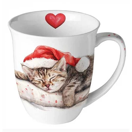 Bögre, porcelán 400ml Dreaming about X-Mas, Karácsonyi álom.