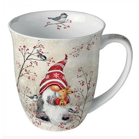 Bögre, porcelán 400ml, díszdobozban Dwarf hug