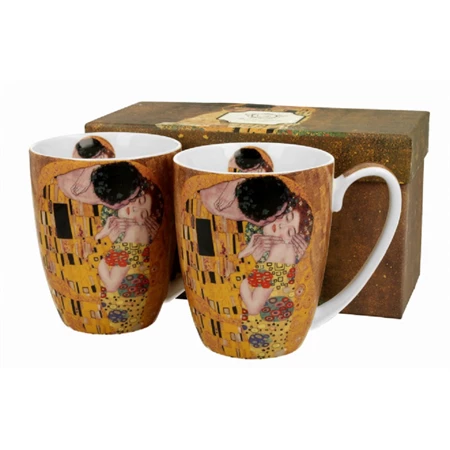 Bögre szett porcelán 380ml 2db-os, díszdobozban Klimt