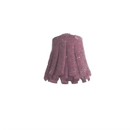 Bőr rojt 1,5cm mályva 1db