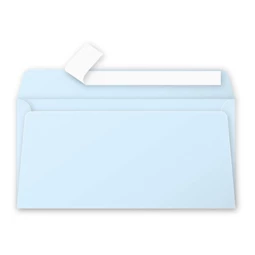Boríték Clairefontaine Pollen LA/4 11x22 cm 120gr papír, szilikonos világoskék