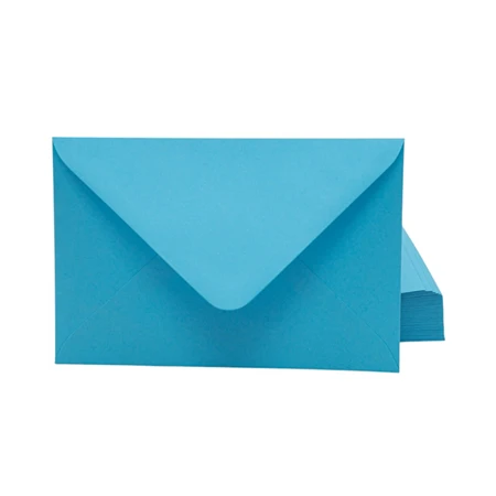 Boríték LC/6 enyvezett Kaskad vízkék 80gr, 114x161mm