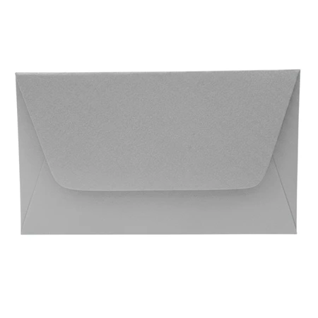 Boríték névjegy 73x111mm Curios metál 120gr-os papír, enyvezett záródás, Ezüstszürke 60
