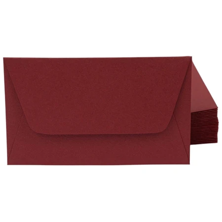 Boríték névjegy 73x111mm Curios metál 120gr-os papír, enyvezett záródás, Vörös, Red Iacquer 89