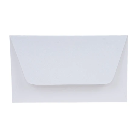 Boríték névjegy 73x111mm Curios metál 120gr-os papír, enyvezett záródás, fehérarany 03
