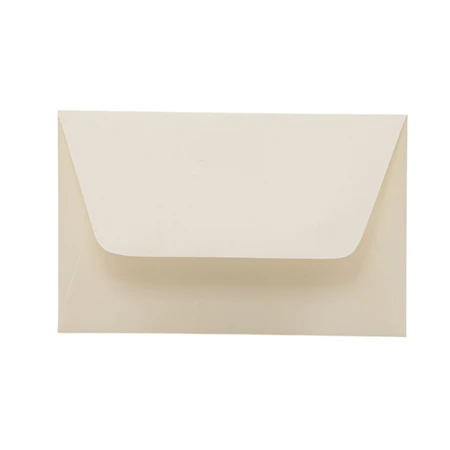 Boríték névjegy Kaskad 73x111mm, 80gr-os papír, enyvezett záródás, vanillia 12
