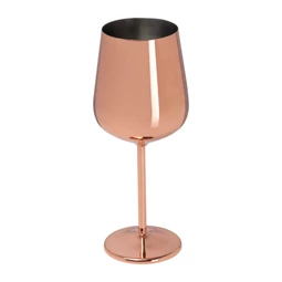 Borospohár, réz bevonattal, 500ml, rose gold színben fénylik, 8,5 x 22,5 cm, hosszan hidegen tartja az italt