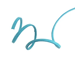 Bőrszál hasított lapos 90cm világoskék 1db