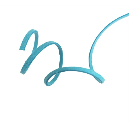 Bőrszál hasított lapos 90cm világoskék 1db