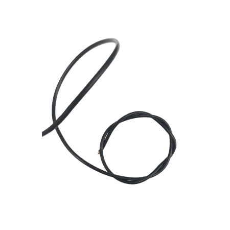 Bőrszál, hengerelt, fekete, 2-3mm, méterre