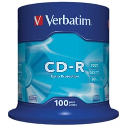 CD-R Verbatim 52x hengeres 100db