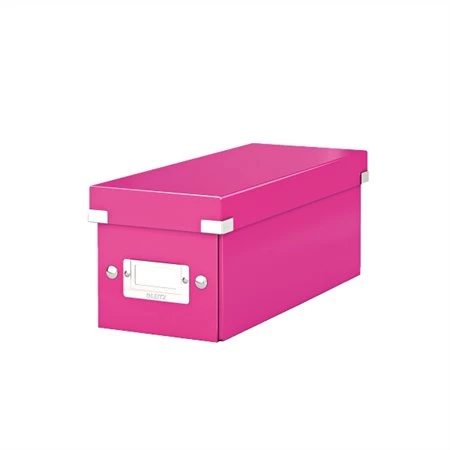 CD tároló doboz LEITZ Click&Store lakkfényű, rózsaszín