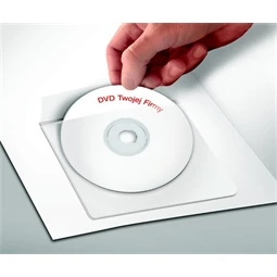 CD tartó zseb, 120x120 mm, PANTA PLAST, 25db/csomag