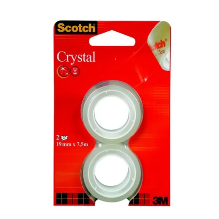 Cellux 19mm x 7,5m 3M SCOTCH Crystal, 2db/csomag