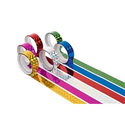 Cellux hologrammos 12mmx2m 6db-os öntapadó csillogó holografikus cellux készlet