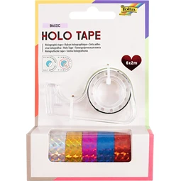 Cellux hologrammos 12mmx2m 6db-os öntapadó csillogó holografikus cellux készlet