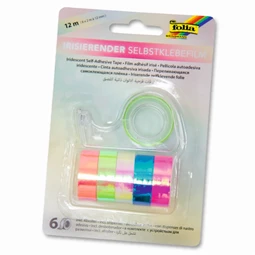 Cellux színjátszós 12mmx2m 6db-os öntapadó fényben színjátszó irizáló hatású cellux készlet + tépő