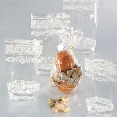 Celofán zacskó szett 10db-os 180x300mm fehér széllel