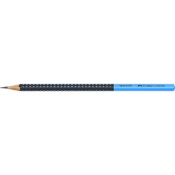Ceruza Faber-Castell Grip 2001 HB fekete/kék ergonomikus háromszög formájú test kék pötyökkel