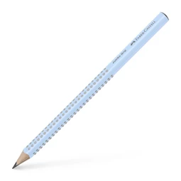 Ceruza Faber-Castell Grip 2001 Jumbo B 10mm vastag, 175mm hosszú égkék ergonomikus háromszög formájú test szürke pötyök