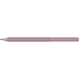 Ceruza Faber-Castell Grip 2001 Jumbo B 10mm vastag, 175mm hosszú rózsaszín ergonomikus háromszög formájú sötét pötyökkel