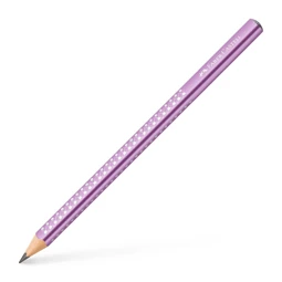 Ceruza Faber-Castell Grip Jumbo Sparkle gyöngyházfényű háromszög alakú test, törésálló hegy, metál lila