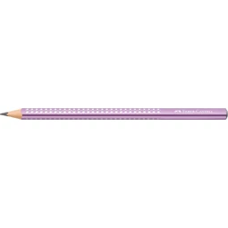 Ceruza Faber-Castell Grip Jumbo Sparkle gyöngyházfényű háromszög alakú test, törésálló hegy, metál lila