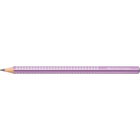 Ceruza Faber-Castell Grip Jumbo Sparkle gyöngyházfényű háromszög alakú test, törésálló hegy, metál lila