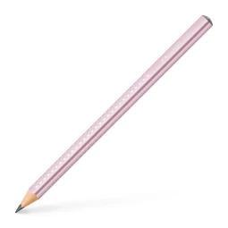 Ceruza Faber-Castell Grip Jumbo Sparkle gyöngyházfényű háromszög alakú test, törésálló hegy, metál rózsaszín