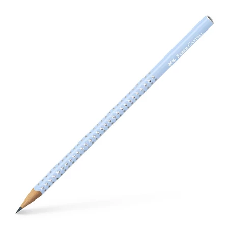 Ceruza FABER Sparkle, B, gyöngyházfényű égkék testszinű grafitceruza