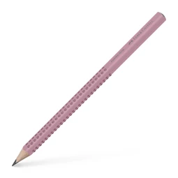 Ceruza Faber-Castell Grip 2001 Jumbo B 10mm vastag, 175mm hosszú rózsaszín ergonomikus háromszög formájú sötét pötyökkel