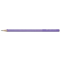 Ceruza Faber-Castell Sparkle, B, gyöngyházfényű lila ergonomikus háromszögletű grafitceruza