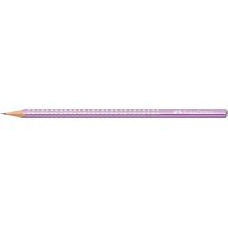 Ceruza Faber-Castell Sparkle, B, gyöngyházfényű lila ergonomikus háromszögletű grafitceruza