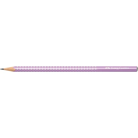 Ceruza Faber-Castell Sparkle, B, gyöngyházfényű lila ergonomikus háromszögletű grafitceruza