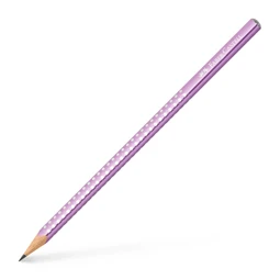 Ceruza Faber-Castell Sparkle, B, gyöngyházfényű lila ergonomikus háromszögletű grafitceruza